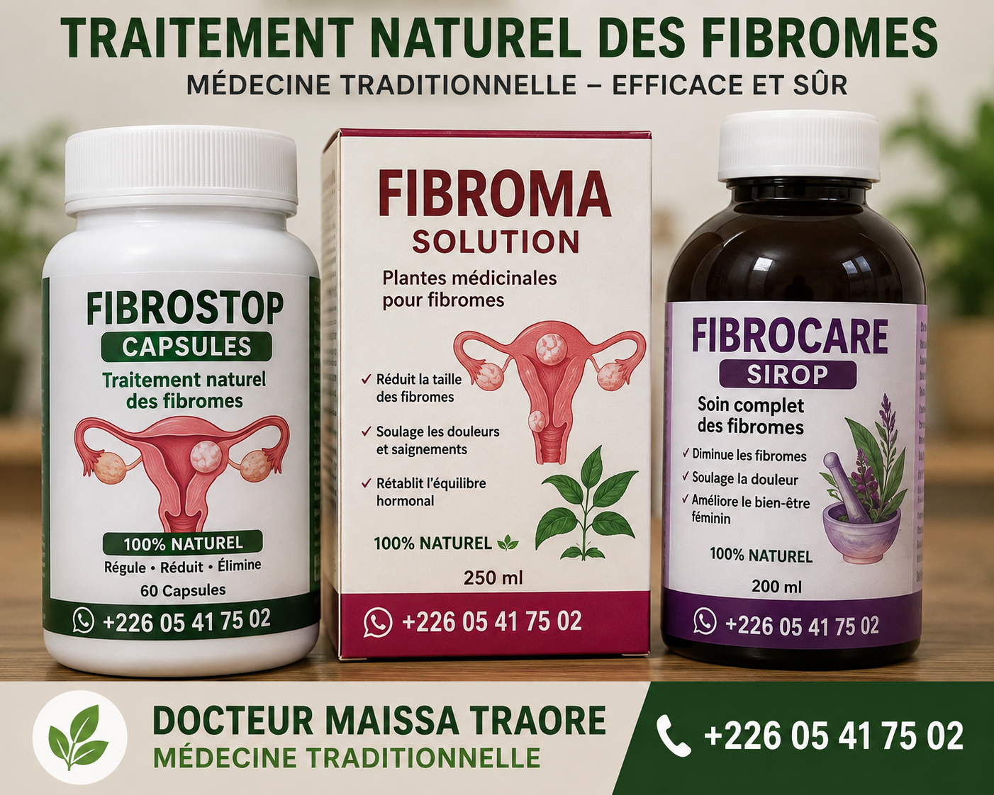 Les fibromes utérins sont des tumeurs non cancérigènes qui se développent au niveau de la paroi de l'utérus. Bien qu'ils soient bénins, ils provoquent souvent des symptômes handicapants au quotidien : règles abondantes (ménométrorragies), douleurs pelviennes, pesanteur dans le bas-ventre, sensation de fatigue chronique ou encore inconforts lors des rapports intimes. Face aux options médicamenteuses lourdes ou chirurgicales, de nombreuses femmes cherchent des alternatives pour savoir comment traiter le fibrome naturellement afin de réduire le volume des fibromes et retrouver une qualité de vie sereine.