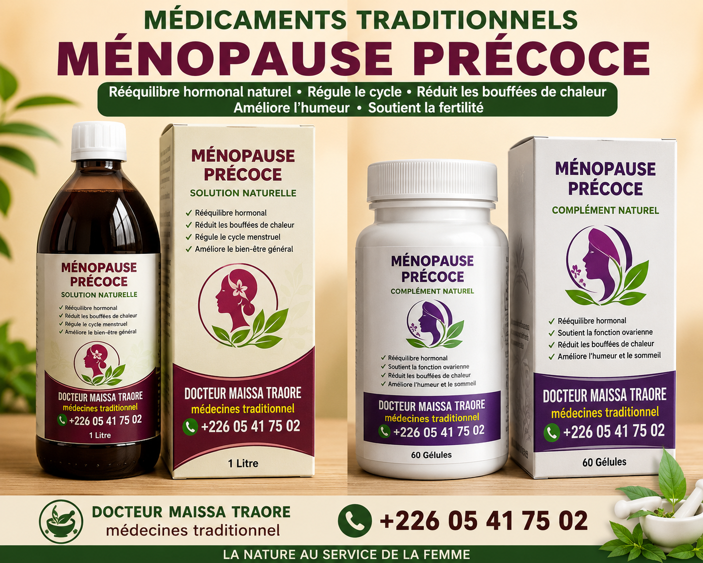 La ménopause précoce, médicalement appelée insuffisance ovarienne prématurée (IOP), se produit lorsque la fonction ovarienne cesse ou diminue considérablement avant l'âge de 40 ans. Caractérisée par une baisse brutale des oestrogènes et une augmentation de la FSH, cette condition s'accompagne de symptômes parfois sévères : bouffées de chaleur, sueurs nocturnes, sécheresse vaginale, saut d'humeur, fatigue chronique et arrêt prématuré des règles (aménorrhée).