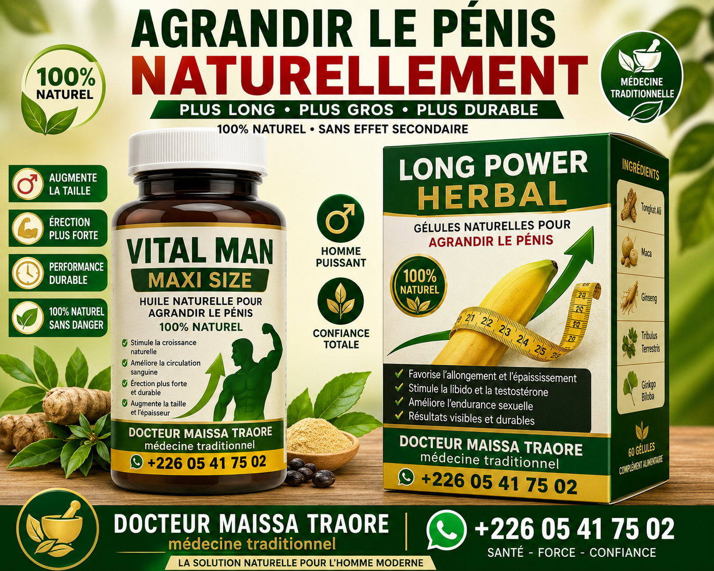 La santé sexuelle et la vigueur masculine sont au cœur du bien-être et de la confiance en soi chez l'homme. Avec le temps, le stress, la fatigue ou de mauvais choix d'hygiène de vie, des troubles de l'érection ou une baisse de la fermeté peuvent apparaître. Face à ces inconforts, de nombreux hommes cherchent des solutions sur la manière d'agrandir le pénis naturellement ou d'optimiser l'afflux sanguin vers les corps caverneux pour retrouver une vigueur optimale.